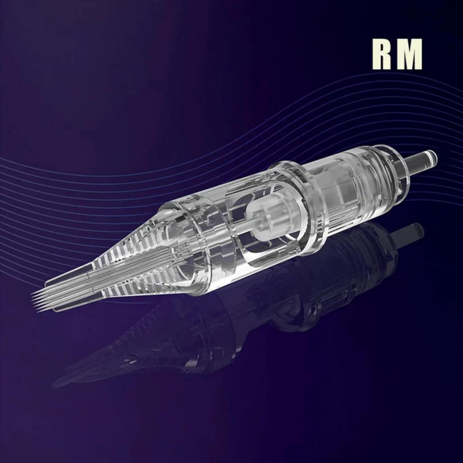 T&T AWE RM Round Magnum Tattoo Cartridges, 20PCS Professional Tattoo Needles with Patented Fountain Pen-Inspired Tip & Slanted Tension Design, Precision Stainless Steel for Color Packing (T-A1223RM-L)