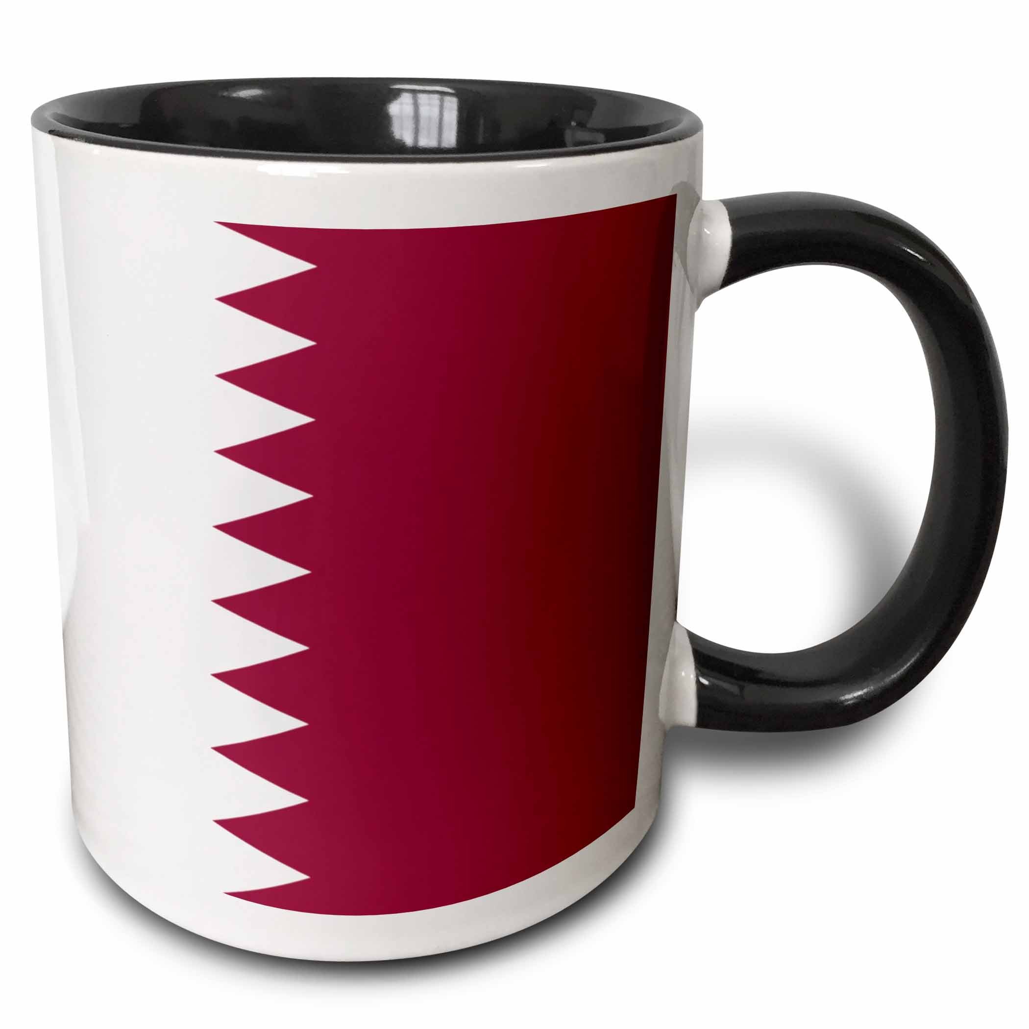 Buy 3dRose of QatarQatari Maroon Dark Red and White Zigzag Zig Zag