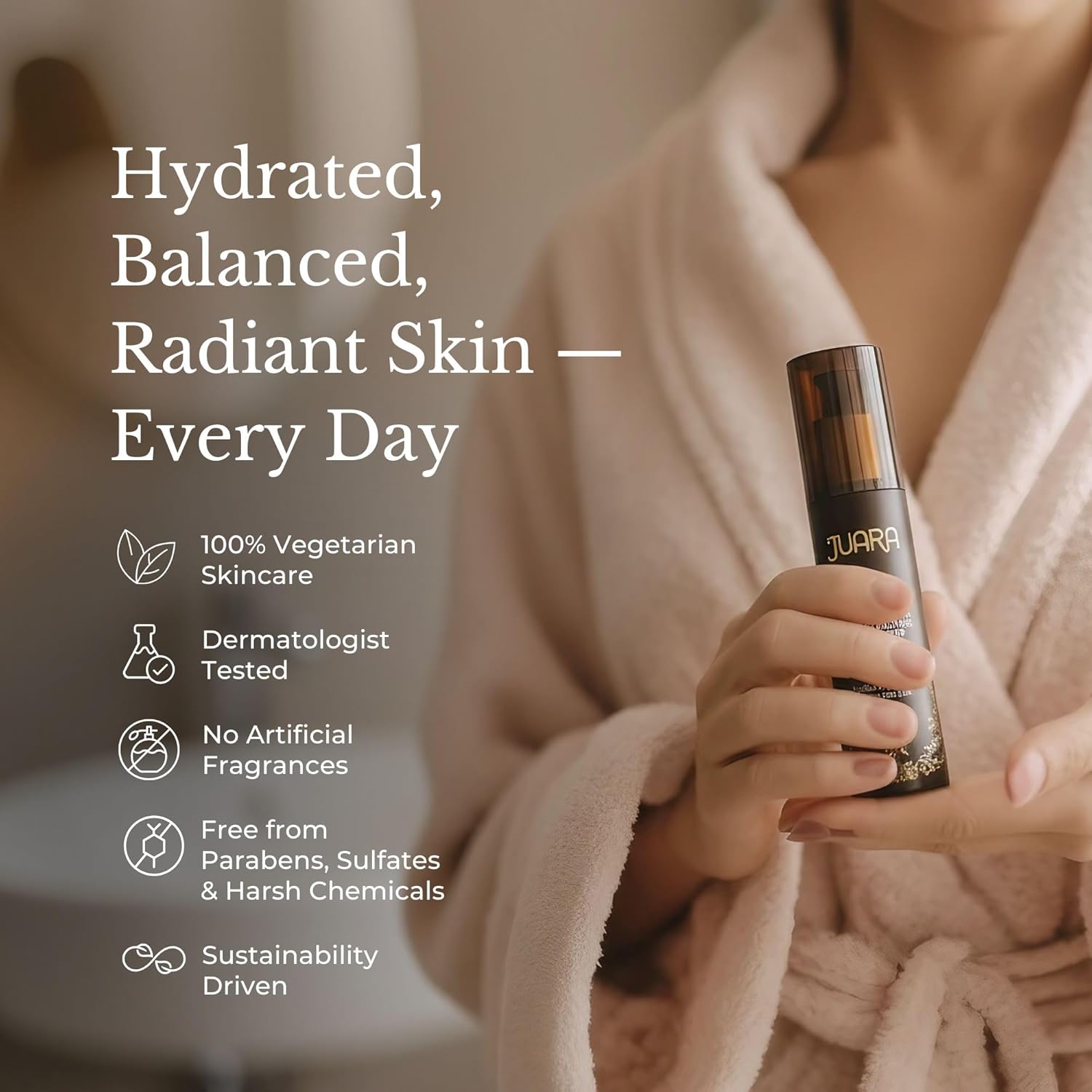 JUARA Oil-Free Ginger Moisturizer - Lightweight Face Gel Cream with Hyaluronic Acid - Mattifying Hydration for Oily, Combination & Acne-Prone Skin - Pore Refining Treatment - Made in USA - 1.7 oz - Image 6