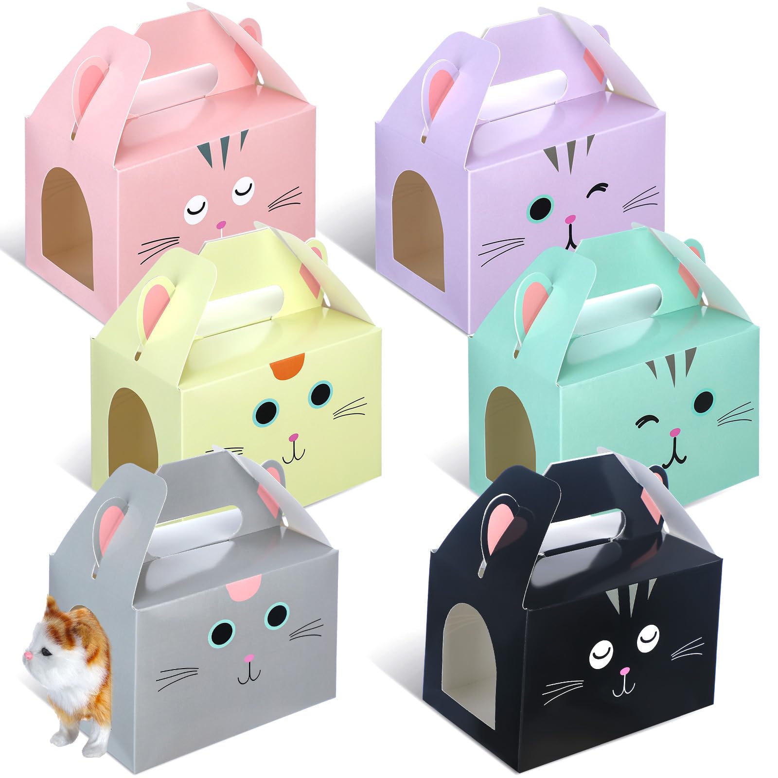 Amazon.com: Fainne 24 Pcs Adopt Pet Party Favor Boxes Foldable