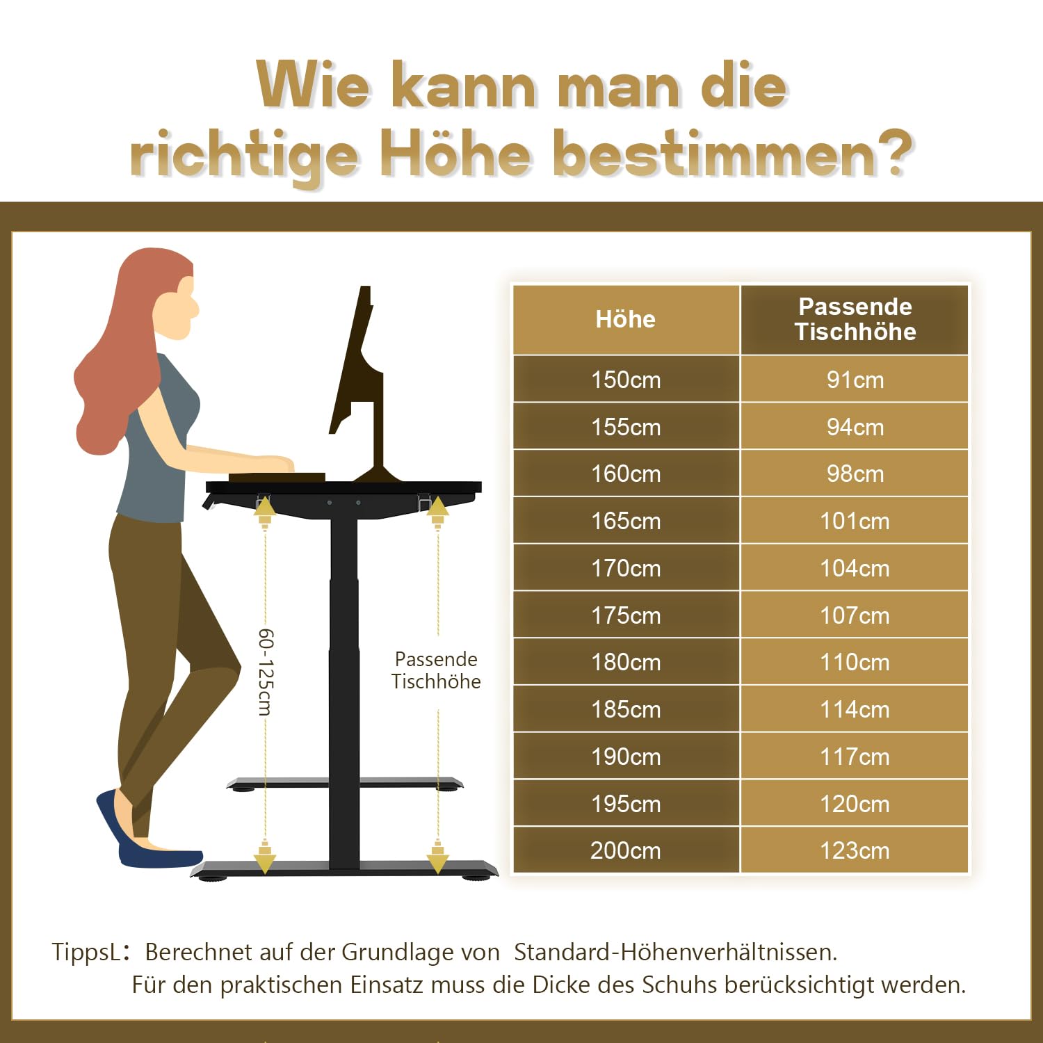 Homall G-23 PRO Höhenverstellbarer Tisch Gestell mit 2 Motoren,Elektrisch Tischgestell Belastbar bis 130KG, 3-Fach-Teleskop, Tischgestell mit Memory Steuerung (Black)