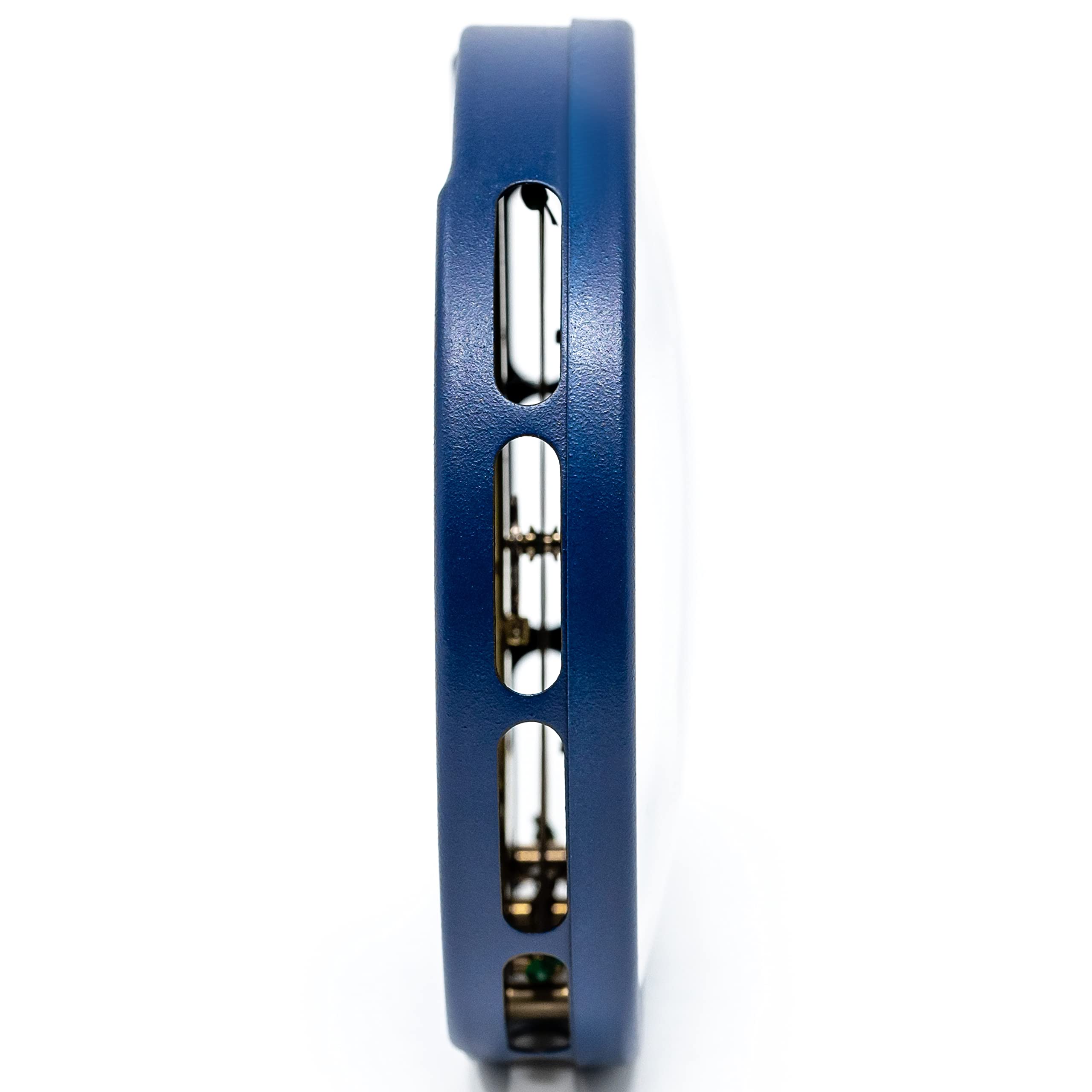 Fischer 111.48 – Igrometro per capelli – 103 mm Umidità esterna in acciaio inox Made in Germany – Acciaio inossidabile blu