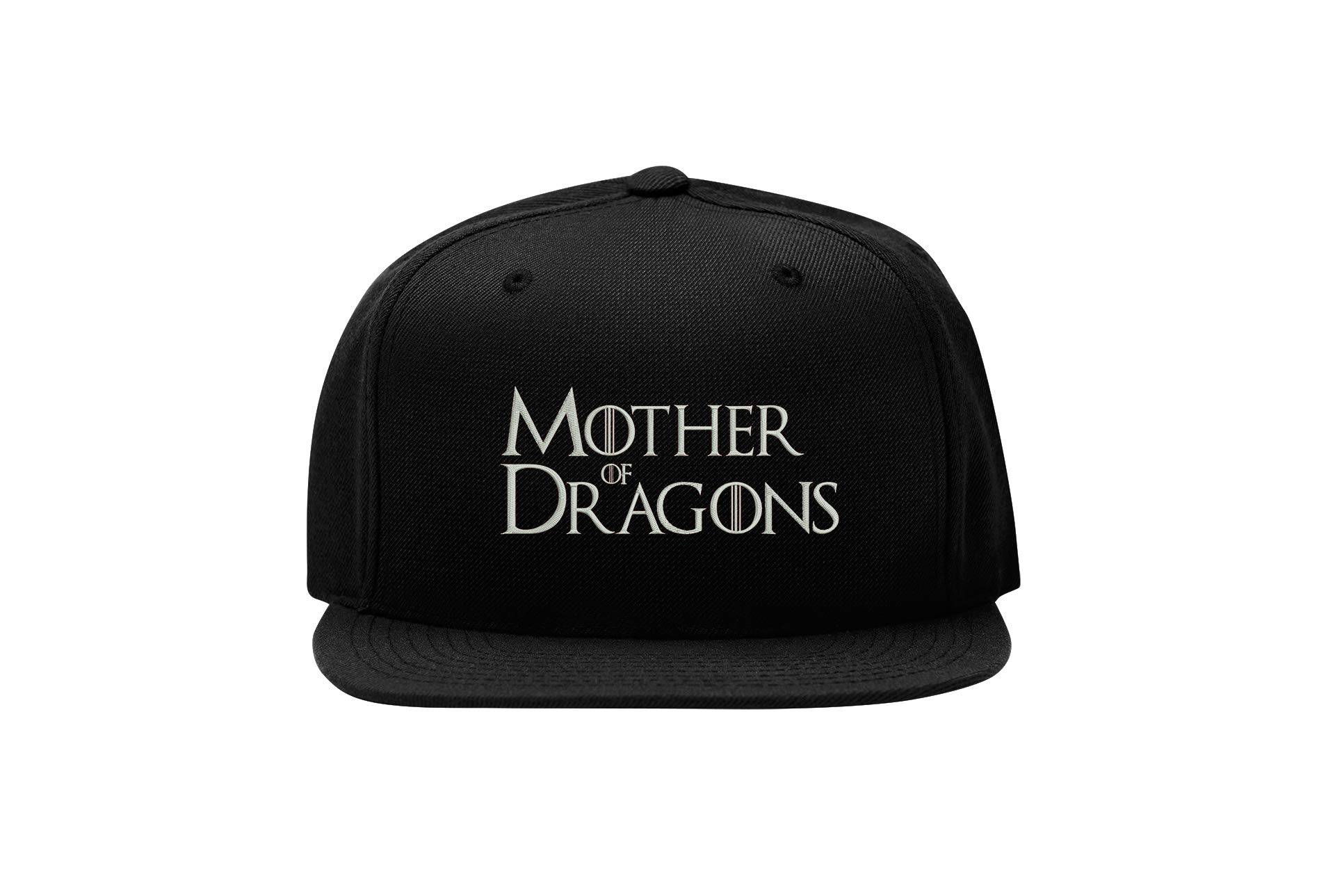 NothingtowearMother of Dragons Game of Thrones Embroidered Snapback Hip Hop Baseball Cap Flat Bill Hat Fullcap Unisex Black