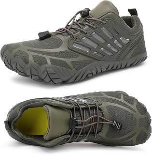 Barefoot Shoes Men Wide Toe Box Zero Drop Minimalist Shoes for Workout Cross-Trainer Walking Hiking Water Weightlifting Grounded Footwear