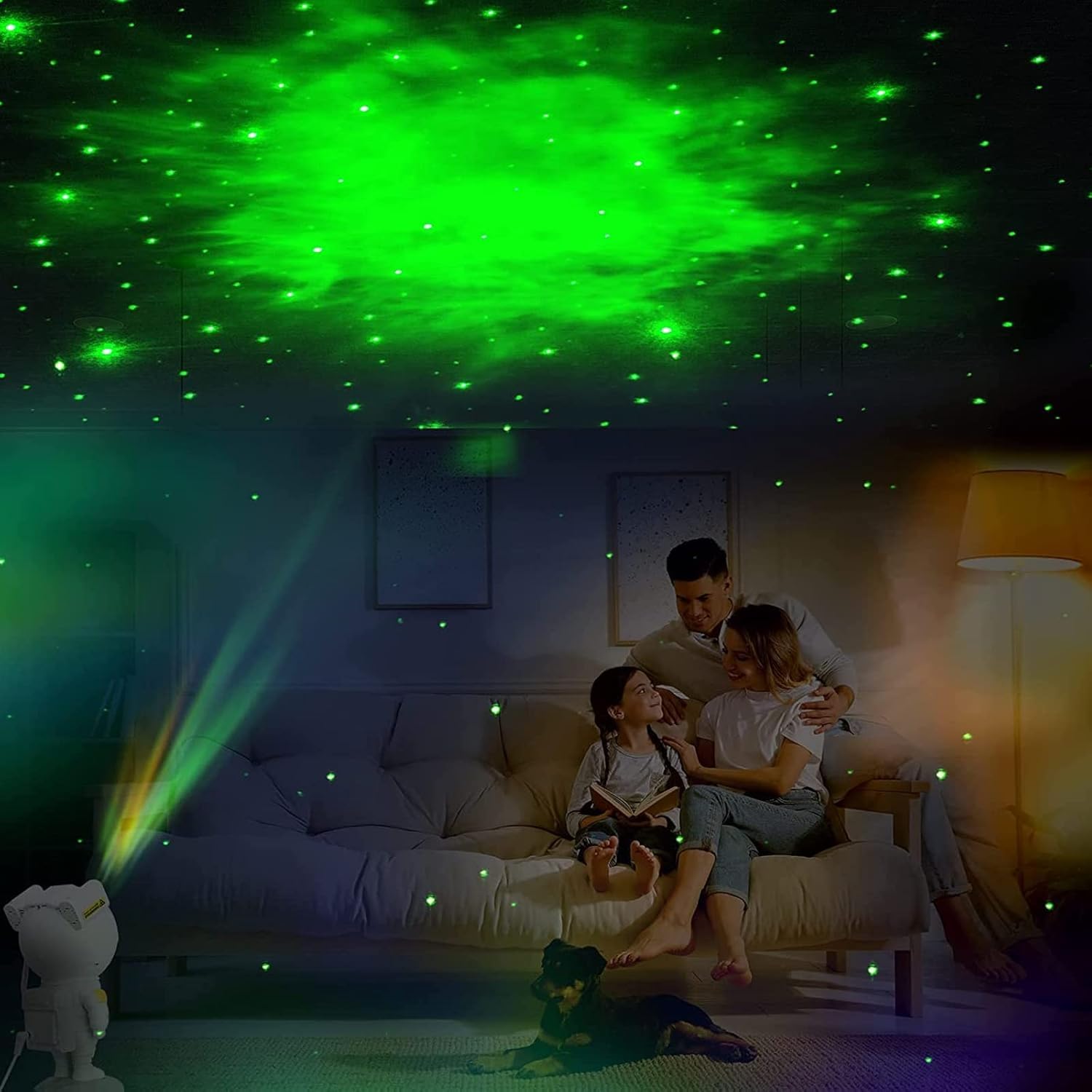 LITVERSE Astronaut Galaxy Projector, Nebula Galaxy Projector Star Night Light Ceiling LED Star Projector Lamp with Timer and Remote Control for Adults Bedroom Party Birthday Decorations Gift 4