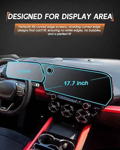 Vista 192 de CDEFG Cristal templado para Chevrolet Silverado/GMC Sierra 2025, pantalla táctil de 13.4 pulgadas, accesorios para Chevy Silverado/Sierra 1500