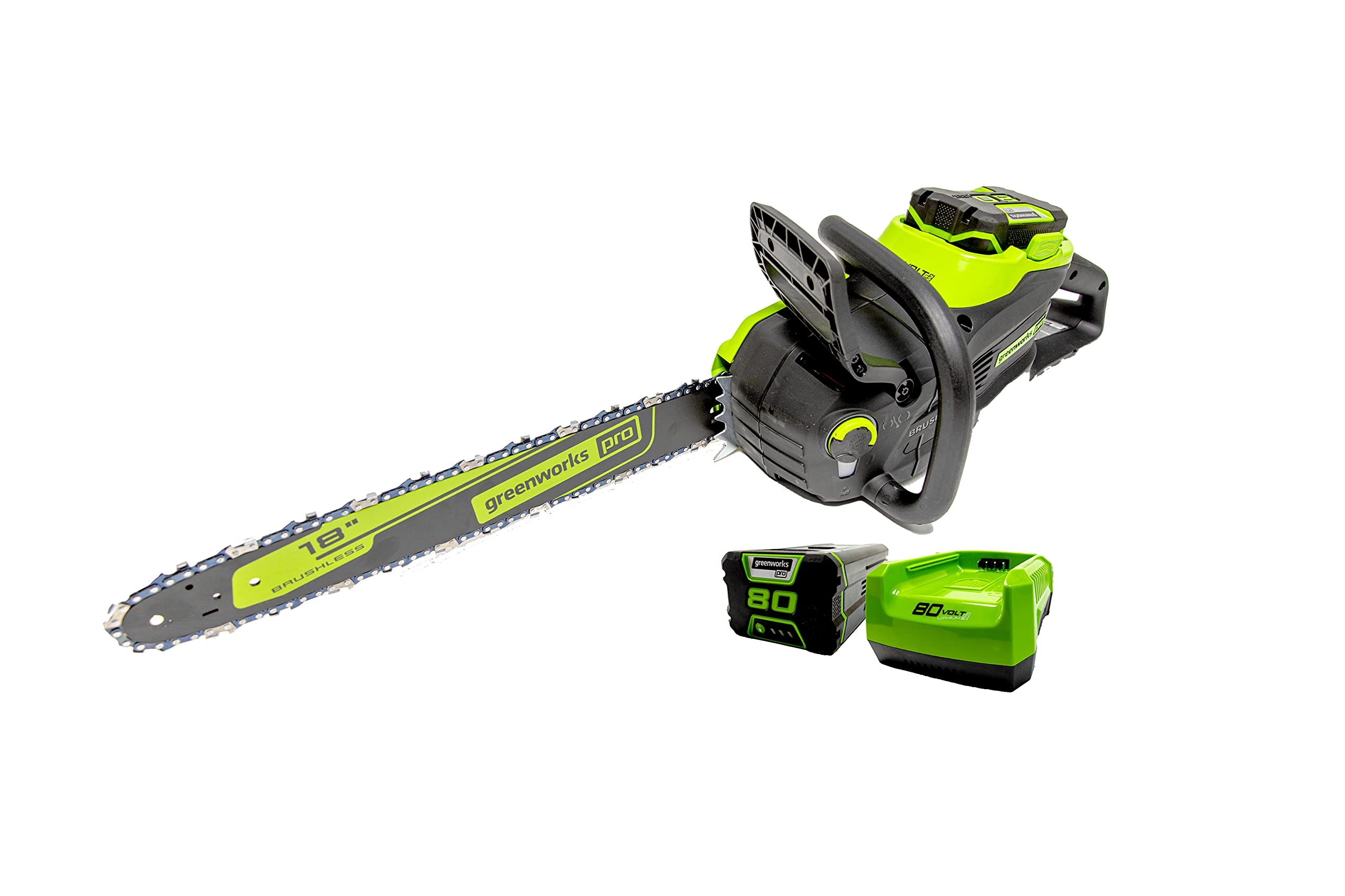 Greenworks PRO 80V 18-Inch Brushless Cordless Chainsaw | Powerful