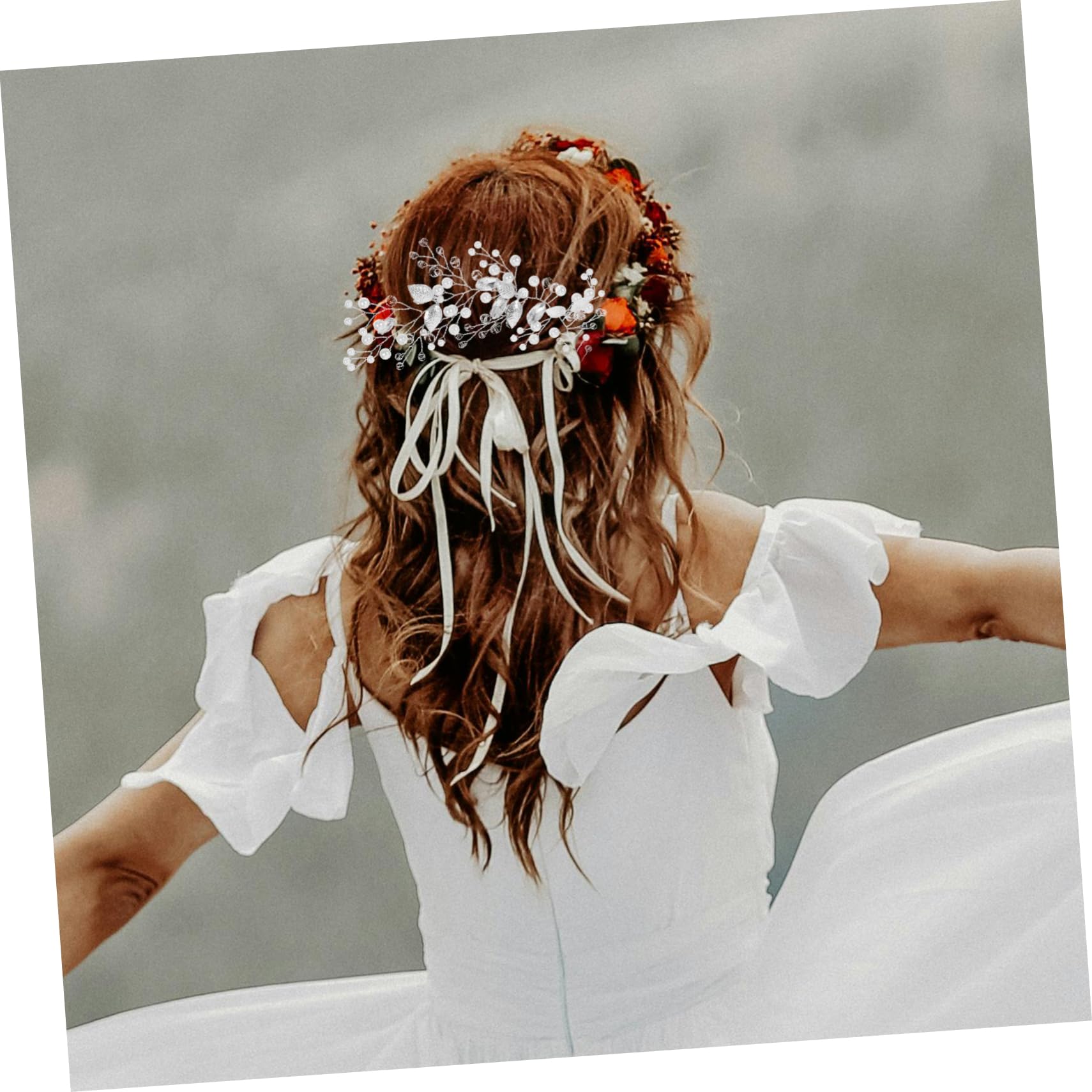 FRCOLOR 4pezzi Cerchietto e Accessorio Per Matrimonio e Speciali Headband e Duratura Per Bride