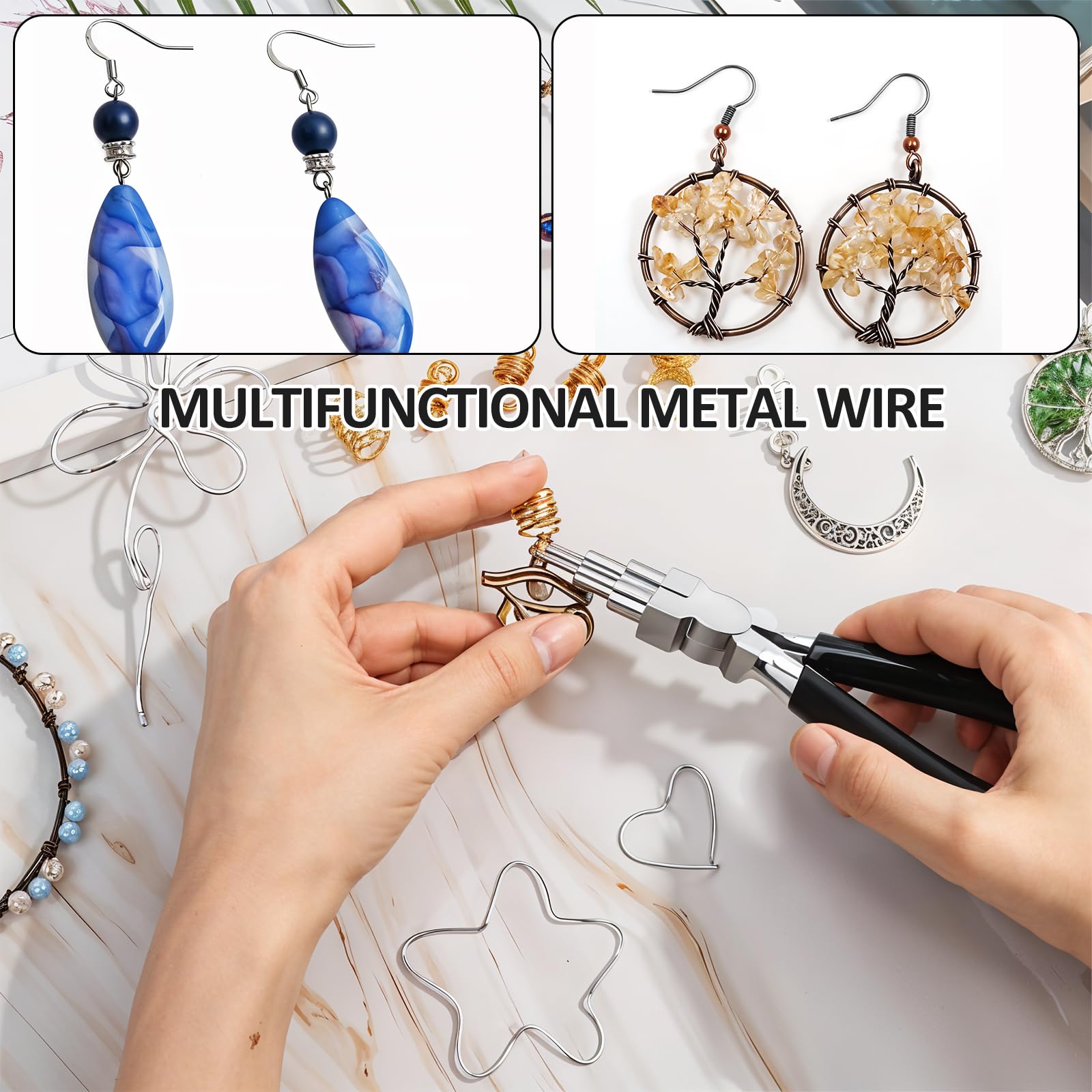 Amazon.com: 5 Rolls Jewelry Wire for Jewelry Making 18, 20, 22, 24