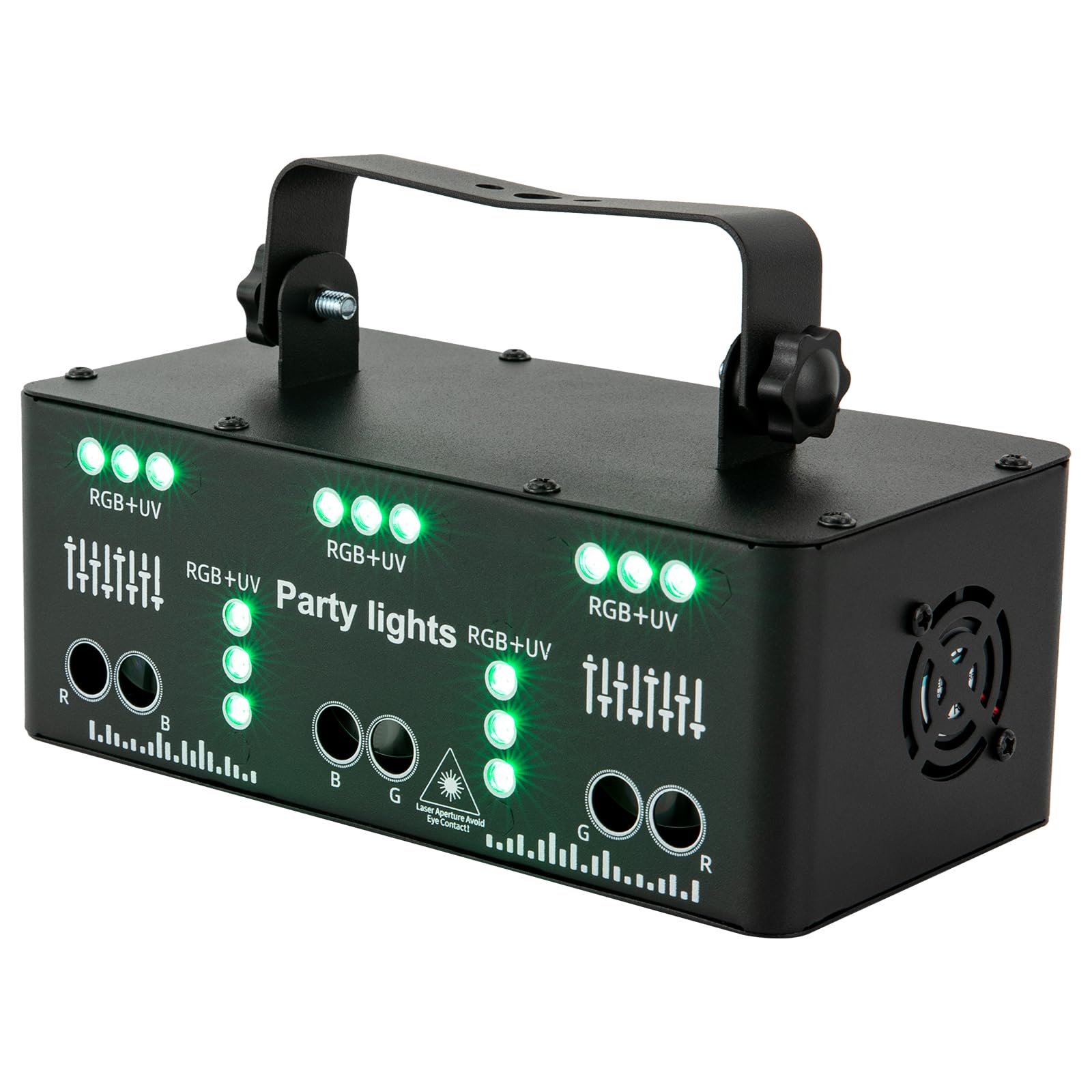 21 Eyes Disco Licht Party Licht mit Fernbedienungt, LED RGB Licht DJ Projektor Musikgesteuerte DJ Disco Lichter, DMX Effekt Scheinwerfer für KTV, Familienfeiern, Hochzeiten, Geburtstage