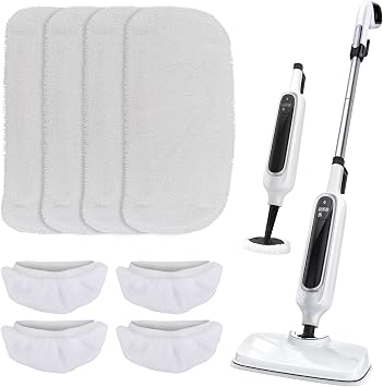 Microfiber Steam Mop Pads Compatible with Rvwsx & KGHKGH & Sprobil Steam Mop, Washable & Reusable Microfiber Steam Mop Cloth for All Types of Surfaces