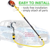 Vista 6 de Cepillo giratorio para lavado de autos, microfibra suave, con rotación automática y dispensador de jabón, cepillo de limpieza exterior