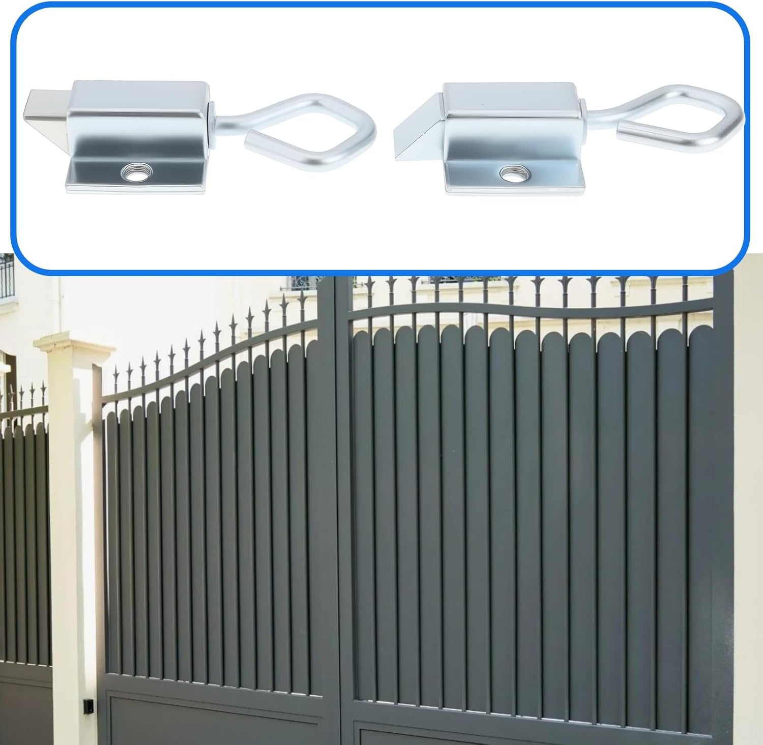 4pcs Door Bolt Latch Spring Extension Buckle Loaded Latch Pin for Shed Barn Door Fence