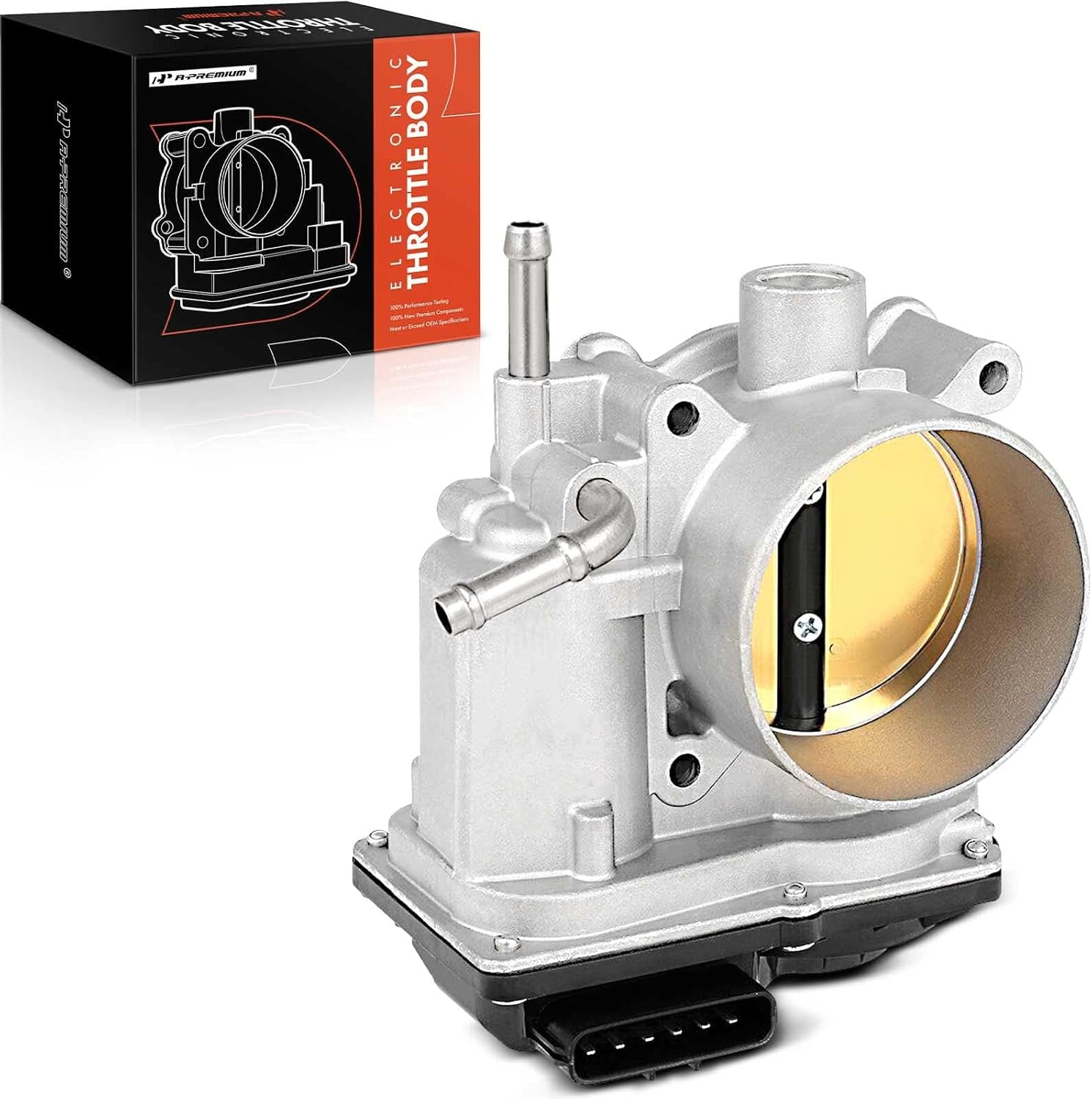 A-Premium Electronic Throttle Body Compatible with Toyota Camry 03-06, Highlander 04-10, Sienna 04-06, Solara 04-08 & Lexus ES330 RX330 04-06, RX400h 06-08, V6 3.0L 3.3L, with TPS