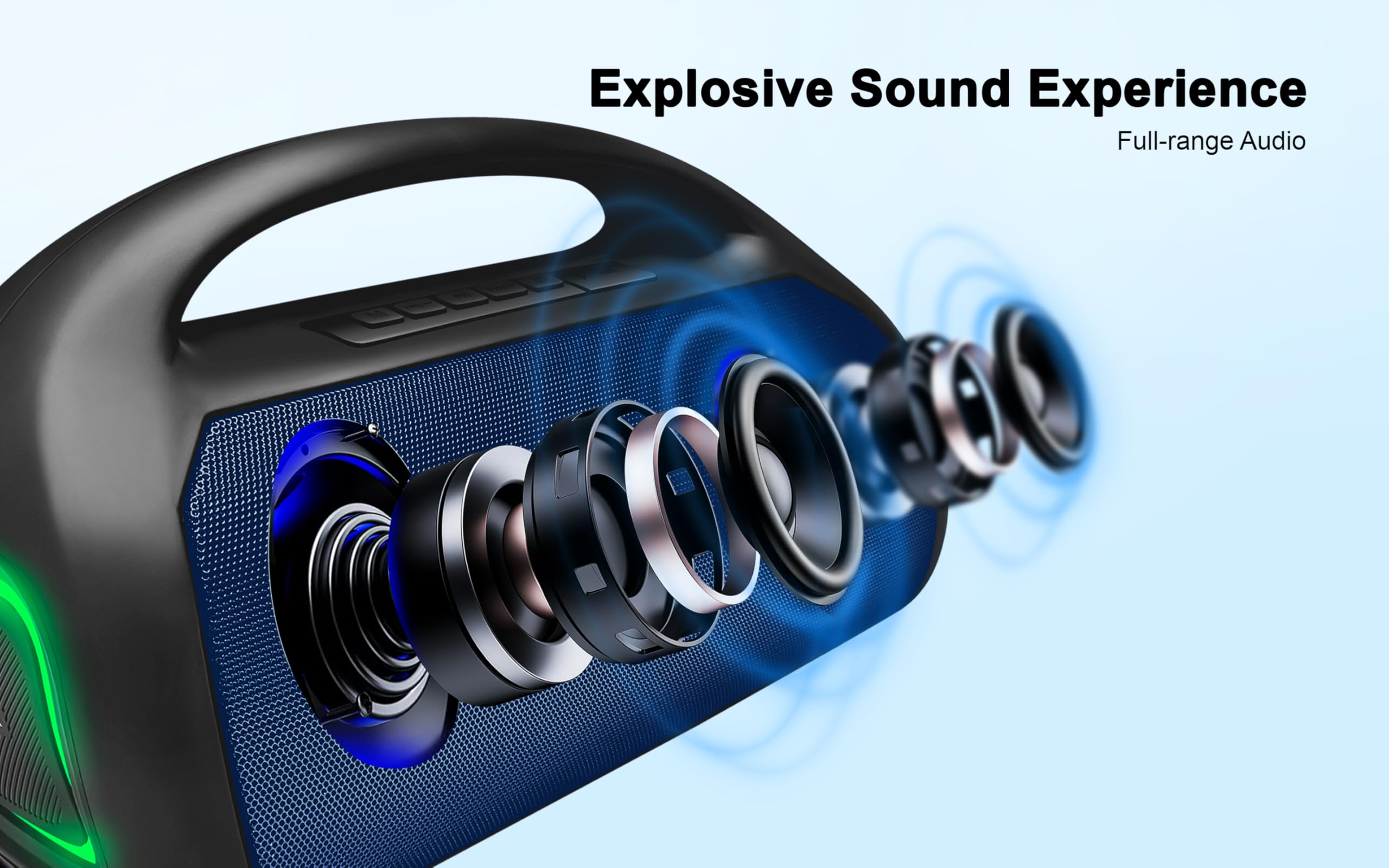FISHERスピーカー Fisher Portable Bluetooth Speakers with 20W Peak Power | Portable