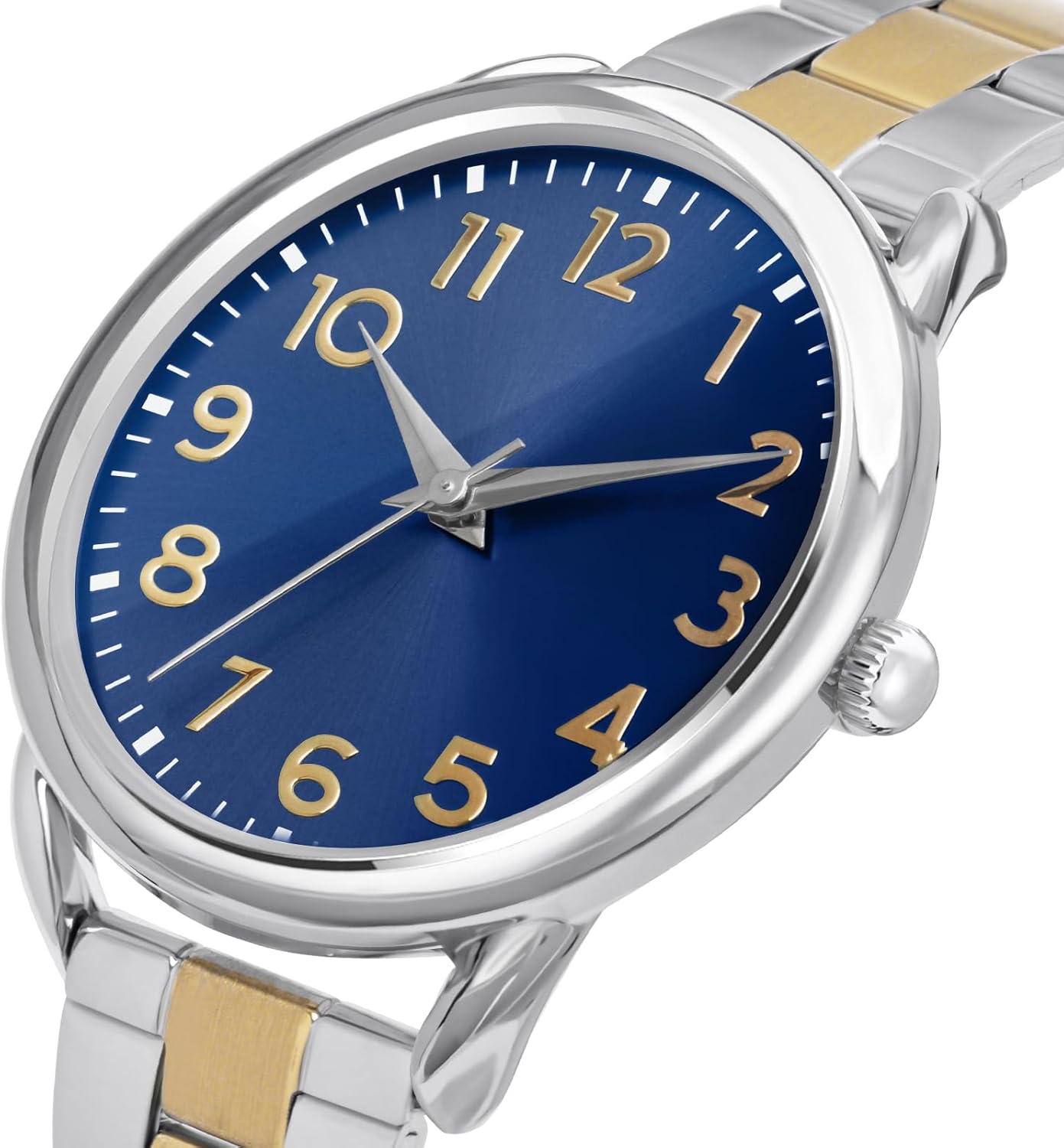 Bisley 35MM Women Watch Stainless Steel Bracelet with Magnetic Clasp Easy to Adjust Wrist Size Without Tool Arabic Number Easy to Read Watch - Image 2