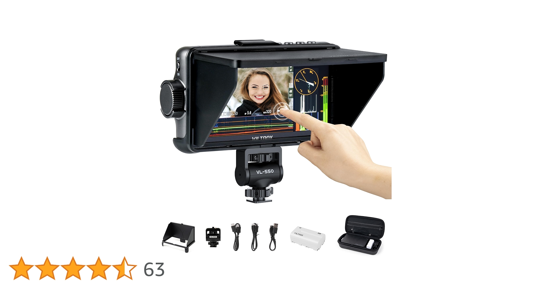 Viltrox DC-550 ビデオ モニター Smallrig シュー付き Amazon.com