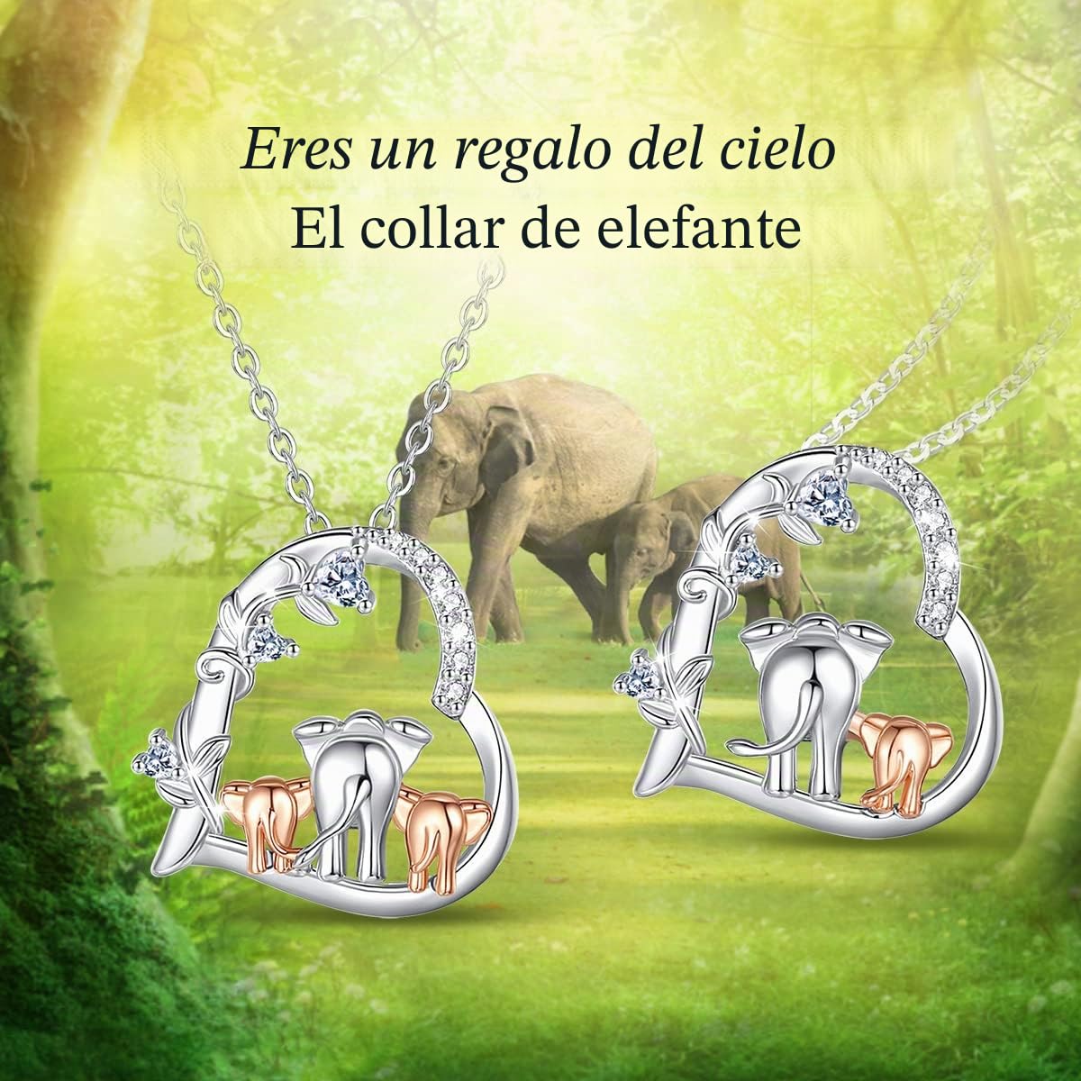 CELESTIA Collar Madre e Hija, Madre e Hijo Colgante Mama Plata Esterlina 925 Dia de la Madre Joyería Regalos para Mama Madres e Hijas Abuela