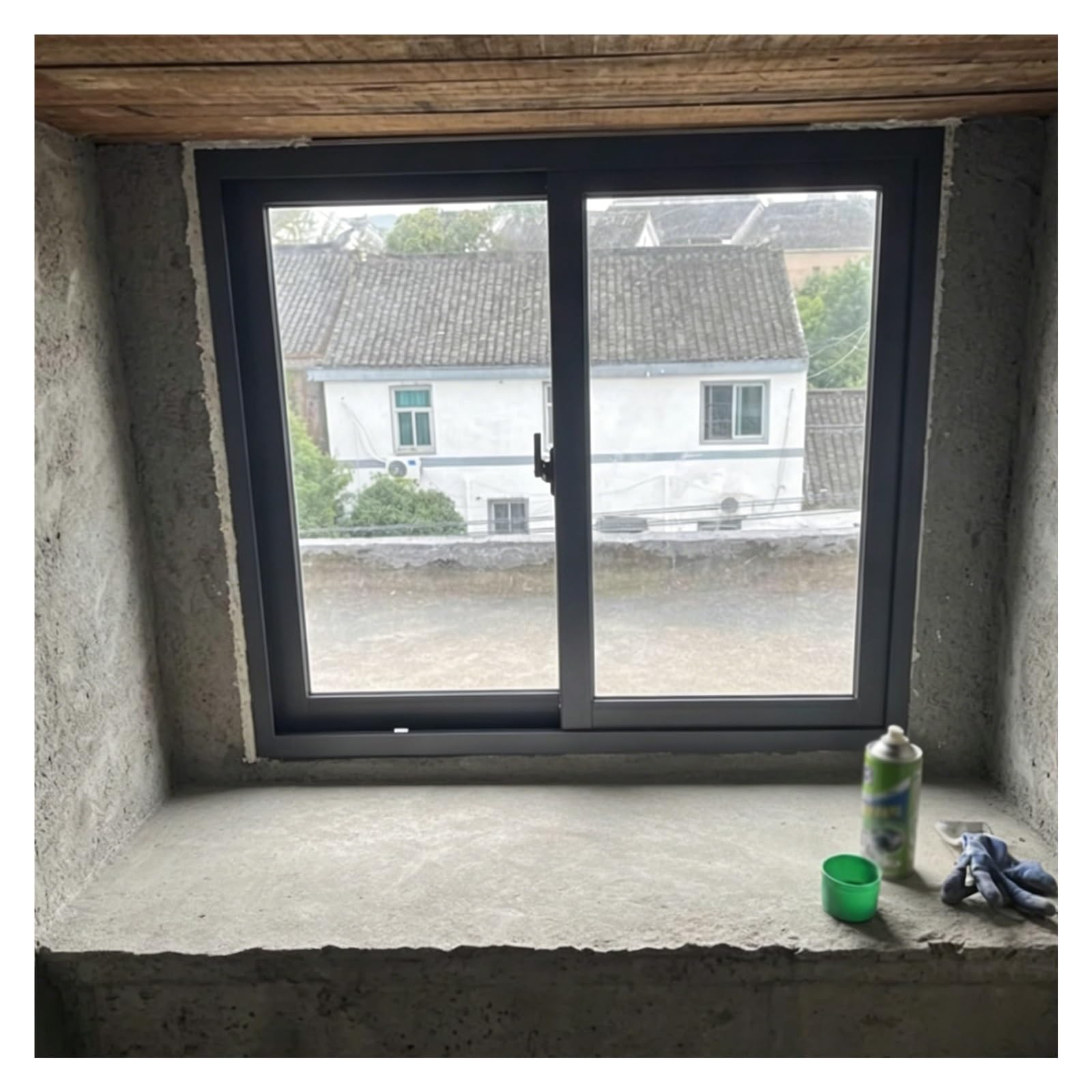 Ventana deslizante horizontal para gallinero o sótano: recambio extra ancho y fácil de instalar