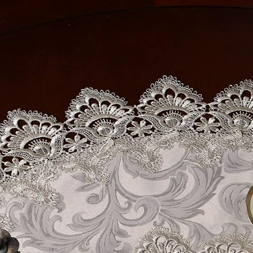 Miniatura 6 de ARTABLE Mantel pequeño de encaje de macramé de otoño y Navidad, para Acción de Gracias, al aire libre, granja, rústico, cocina, fiesta, cumpleaños,