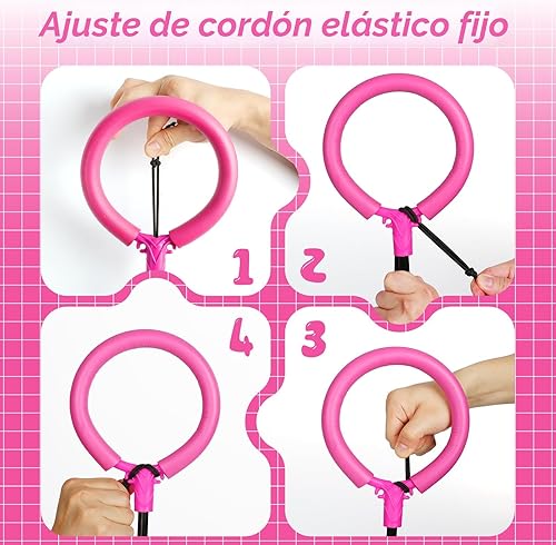 Miniatura 5 de Flooyes Pelota para saltar para niños, juguete de pelota de tobillo con contador, temporizador y calculadora de calorías, regalos de cumpleaños