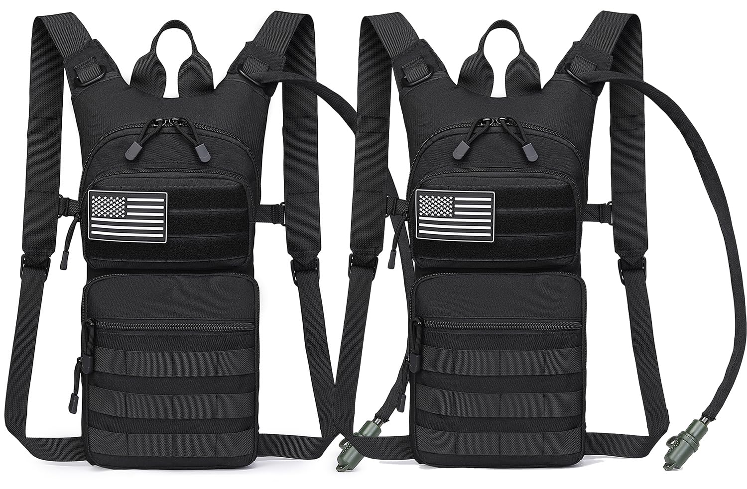 Borsa termica per l'idratazione dell'acqua con zaino tattico Molle di idratazione della vescica di TPU da 3L per l'escursionismo, il ciclismo, la corsa