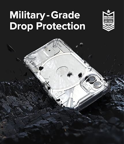 Miniatura 6 de Ringke Fusion-X [revestimiento dual antiarañazos] Compatible con Nothing Phone 1, cubierta transparente a prueba de golpes diseñada para nada