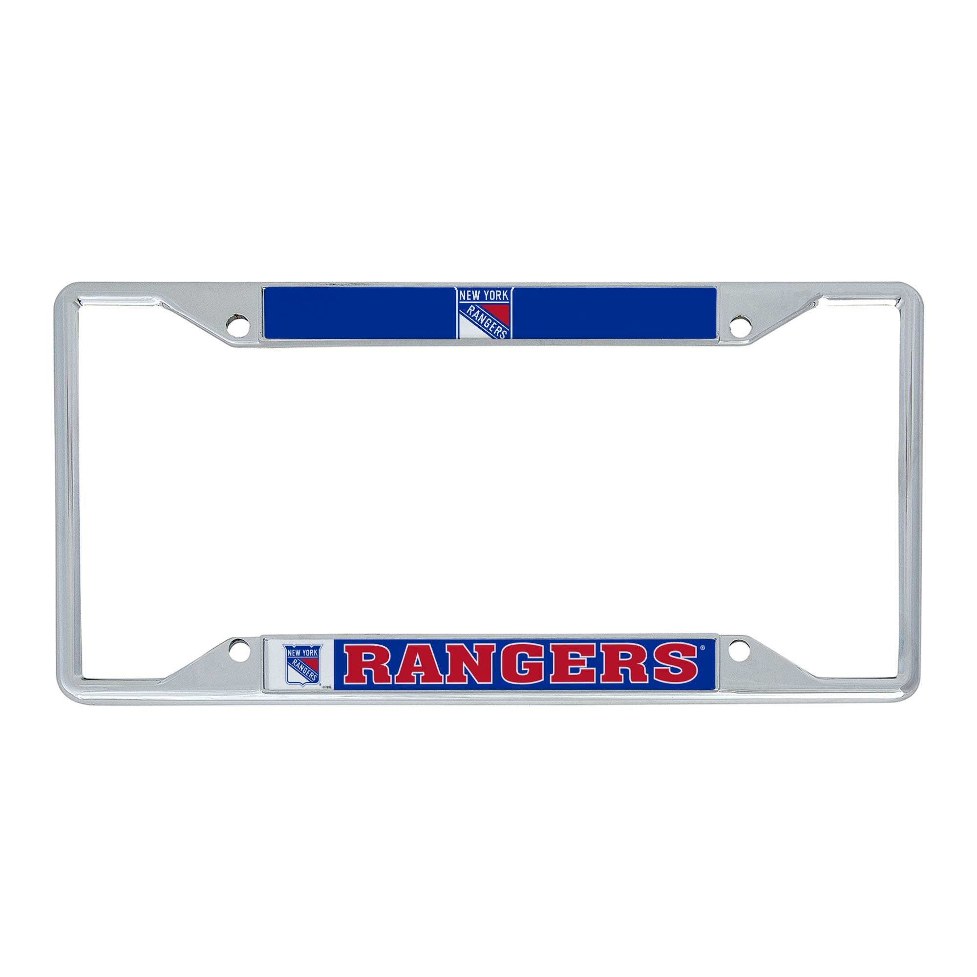 Desert Cactus New York Rangers NY Car Accessories NHL Team National Hockey League Metal License Plate Frame for Front or Rear of Car (Up Close)
