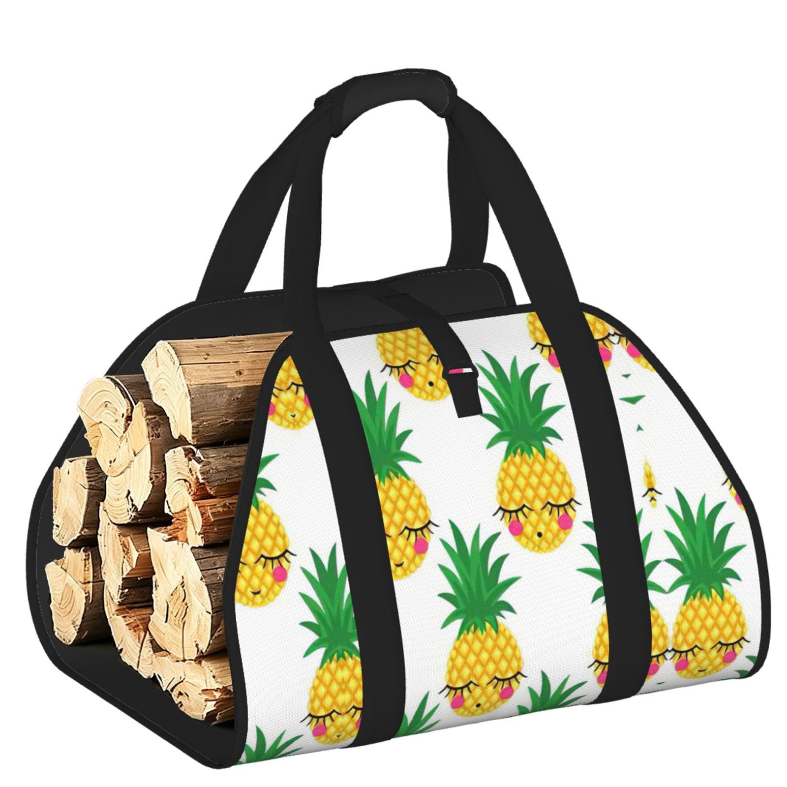 Accessoires de poêle à bois robustes Pineapple1 sac transport bûches - 8