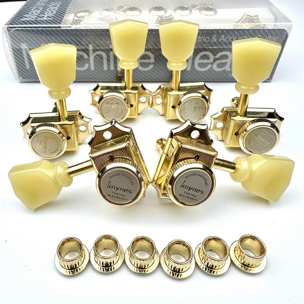 Amazon.com: Kaynes 3x3 Guitar Lock String Tuning Pegs – Gold