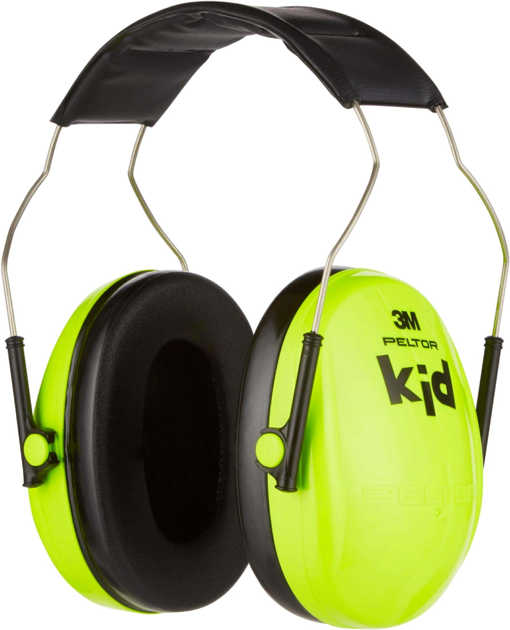 3M Peltor Kid Ear Defender Children H510AK, neon green, Child Hearing Protection / Earmuff; Adjustable size; For noise levels 87-98 dB (SNR: 27dB); School, Concerts, Festivals, Fireworks, Sport events