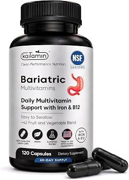 Bariatric Multivitamin with Iron & Minerals, Easy-Swallow, 120 Ct