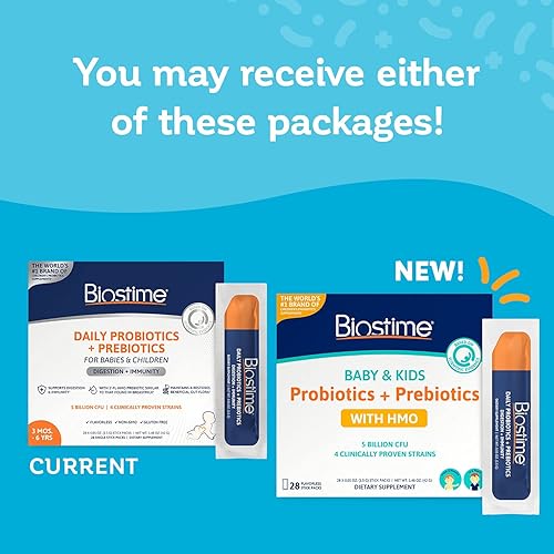 Miniatura 7 de Biostime Probiótico para bebés para niños con HMO y fibra prebiótica Apoyo inmunológico Alivio del estreñimiento y probióticos de apoyo a la