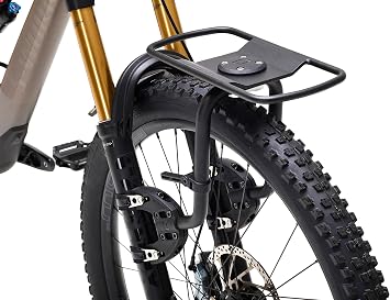 AEROE Spider Front Rack, Easy Install on Front Forks, Fits All Mountain Bikes incl. E MTB and Electric Bikes, Bike Cargo Rack Can Carry Any Type of Luggage, Dry Bag or Tent or Panniers up to 35lbs