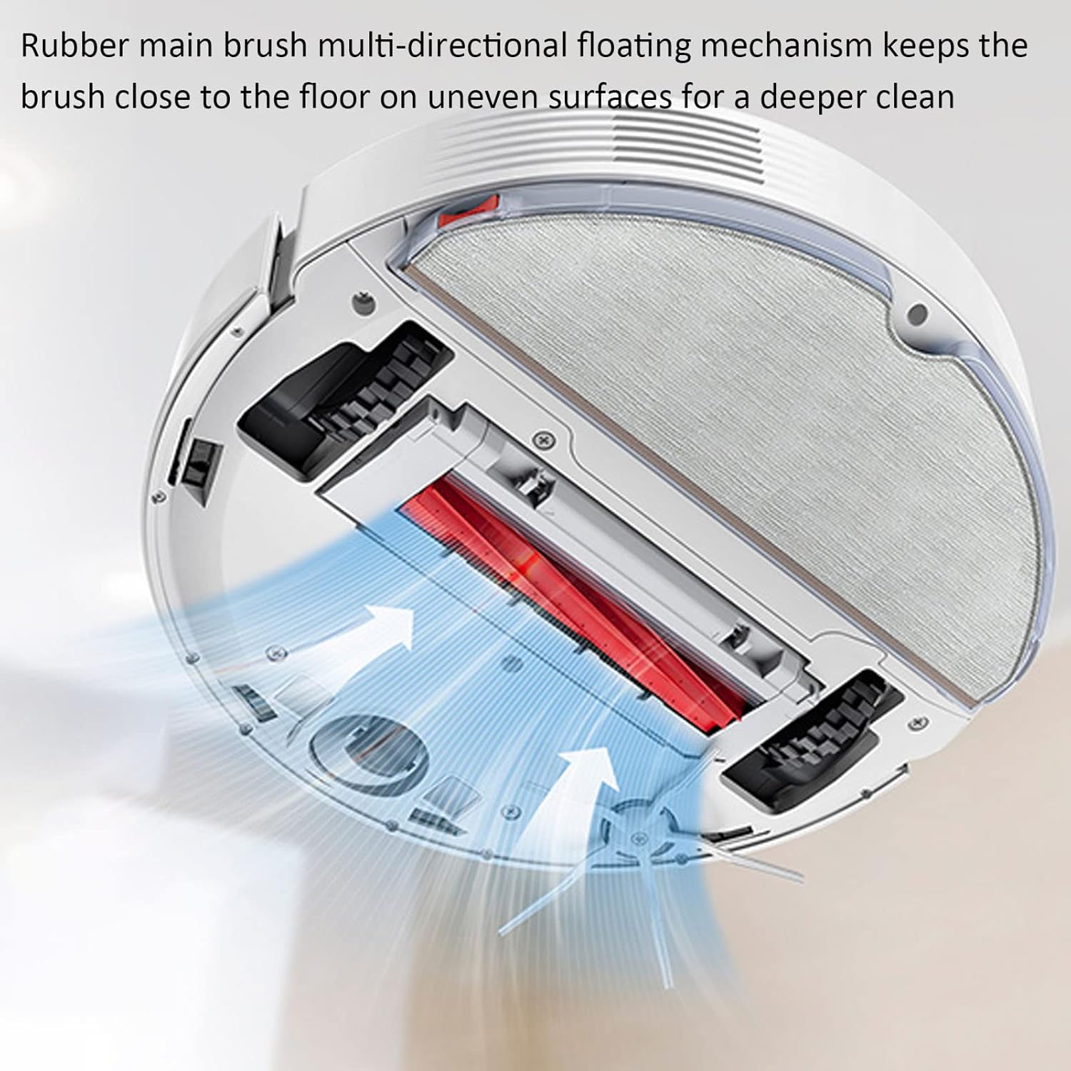 Replacement Parts Accessories Compatible for Roborock Q7 Max / Q7 Max Plus / T8 Robot Vacuum Cleaner Accessories, 2 Rubber Main Brush 6 Side Brush 4 HEPA Filter