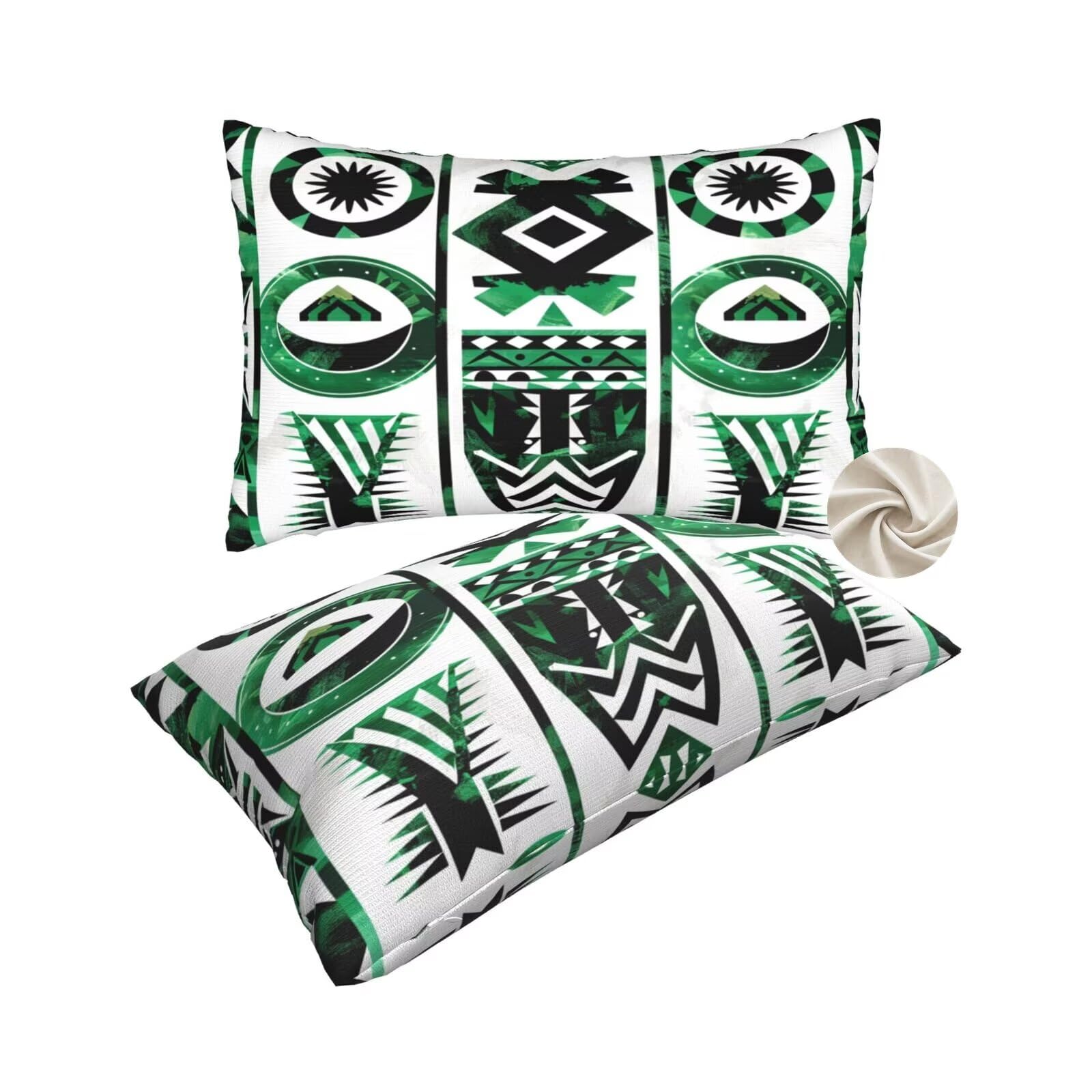 Coussin de canapé déco : lot de 2 housses 60x80 cm esprit moderne