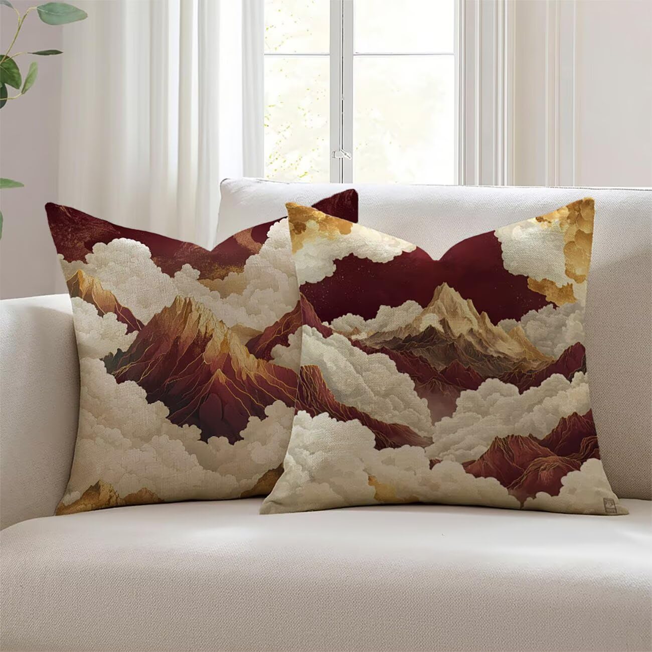 Housse de coussin lin haute qualité 65x65cm imperméable Lejnlnng JL-4841