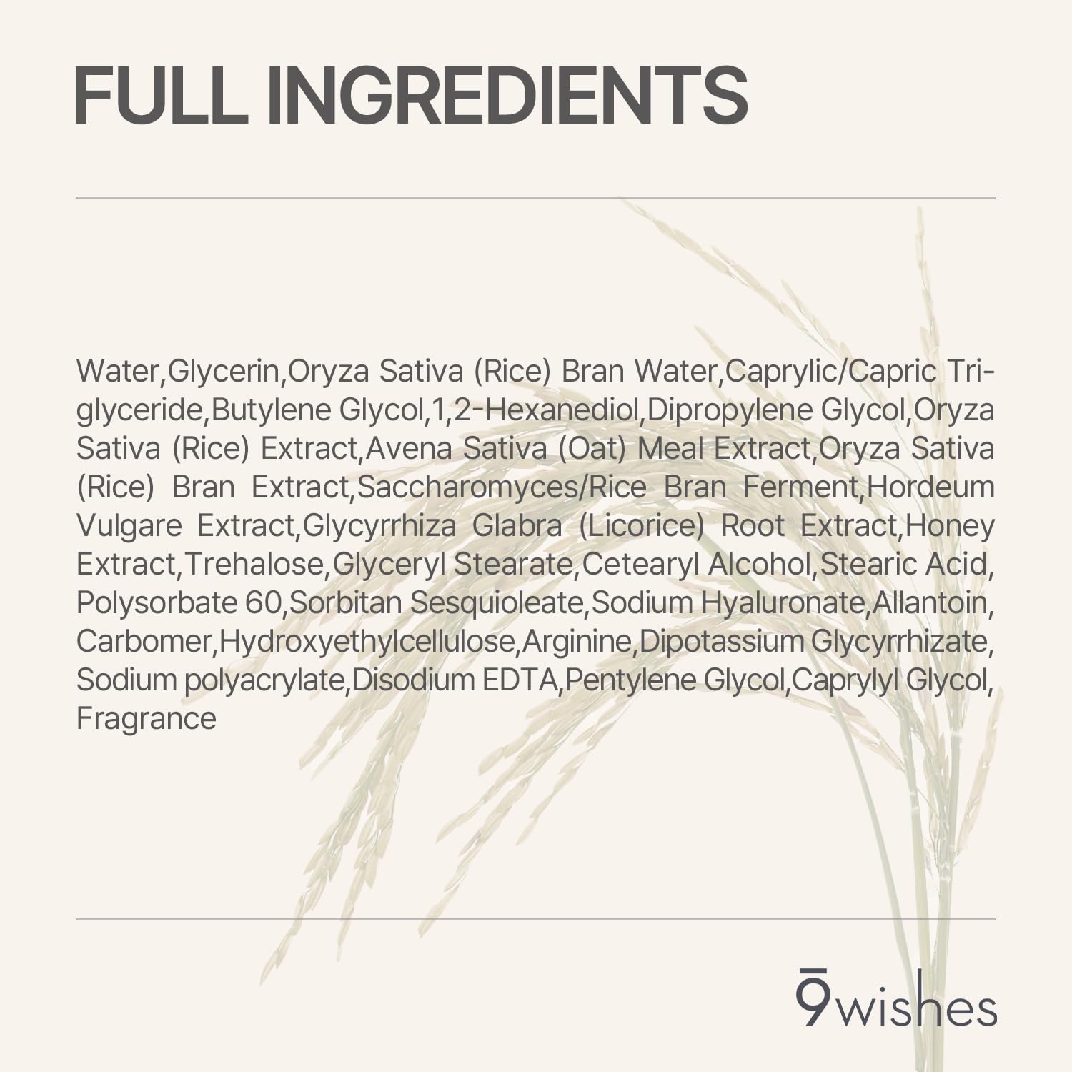 9 wishes Rice Water Sheet Mask- Hydrating Korean Face Mask with Rice Water, Moisturizing Mask for Radiant Skin, Improves Skin Texture, Korean Skincare- 25ml x 10 Sheets