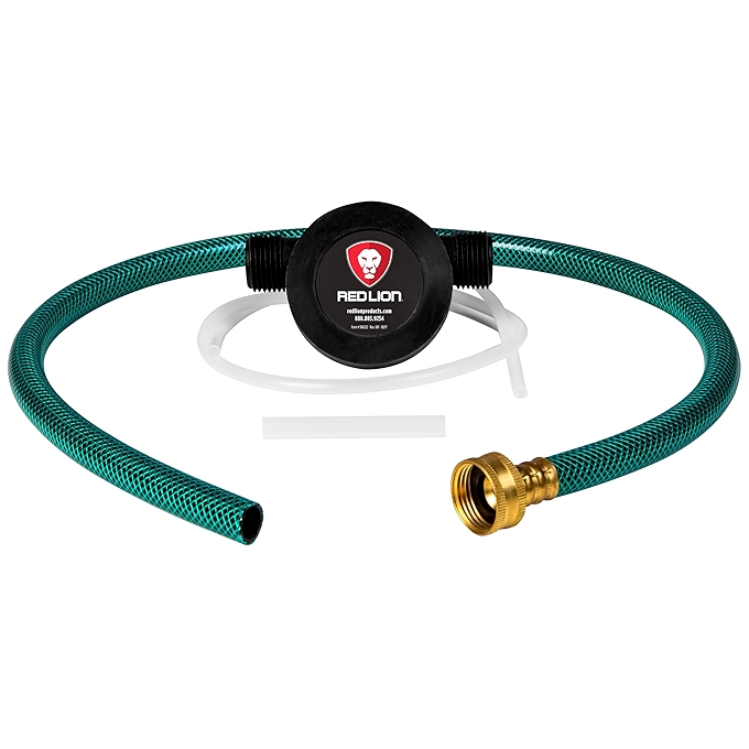 红狮RLMPDP-KIT 154 GPH电钻动力转移泵 32英寸园艺软管 黑色