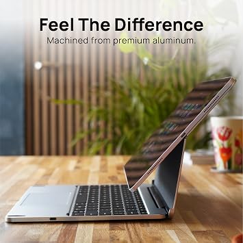Brydge MAX 13.0 iPad Keyboard Case with Trackpad for iPad Pro 12.9-inch (3rd-6th Gen) & Air 13-inch (M2 & M3) | Aluminum Backlit Keyboard, 270-Degree Hinge | Carbon Gray