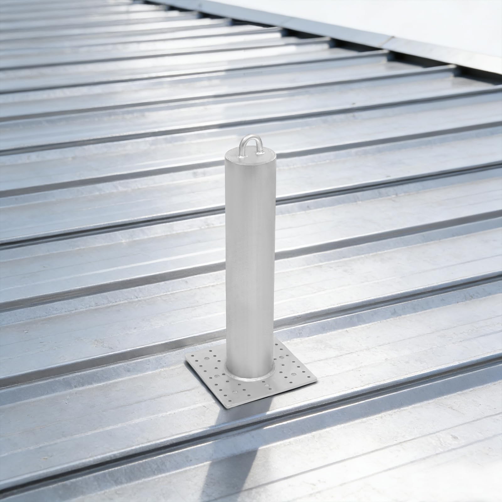 Anclaje de techo galvanizado en caliente, 190,5 kg, para techo y fachada, resistencia a la rotura 2268 kg