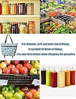 Vista 5 de Bolsa de compras plegable con ruedas plegable carrito de la compra reutilizable bolsas de compras bolsas de comestibles bolsa de compras con ruedas