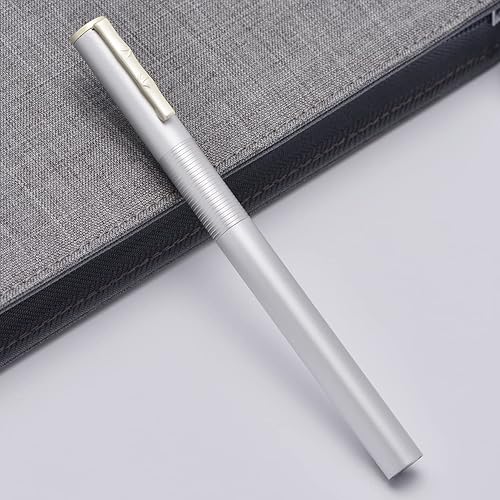 Vista 73 de Hongdian - Pluma estilográfica de bosque azul oscuro, punta extrafina, 0.015 in, hermosa textura de árbol, excelente pluma de escritura de metal