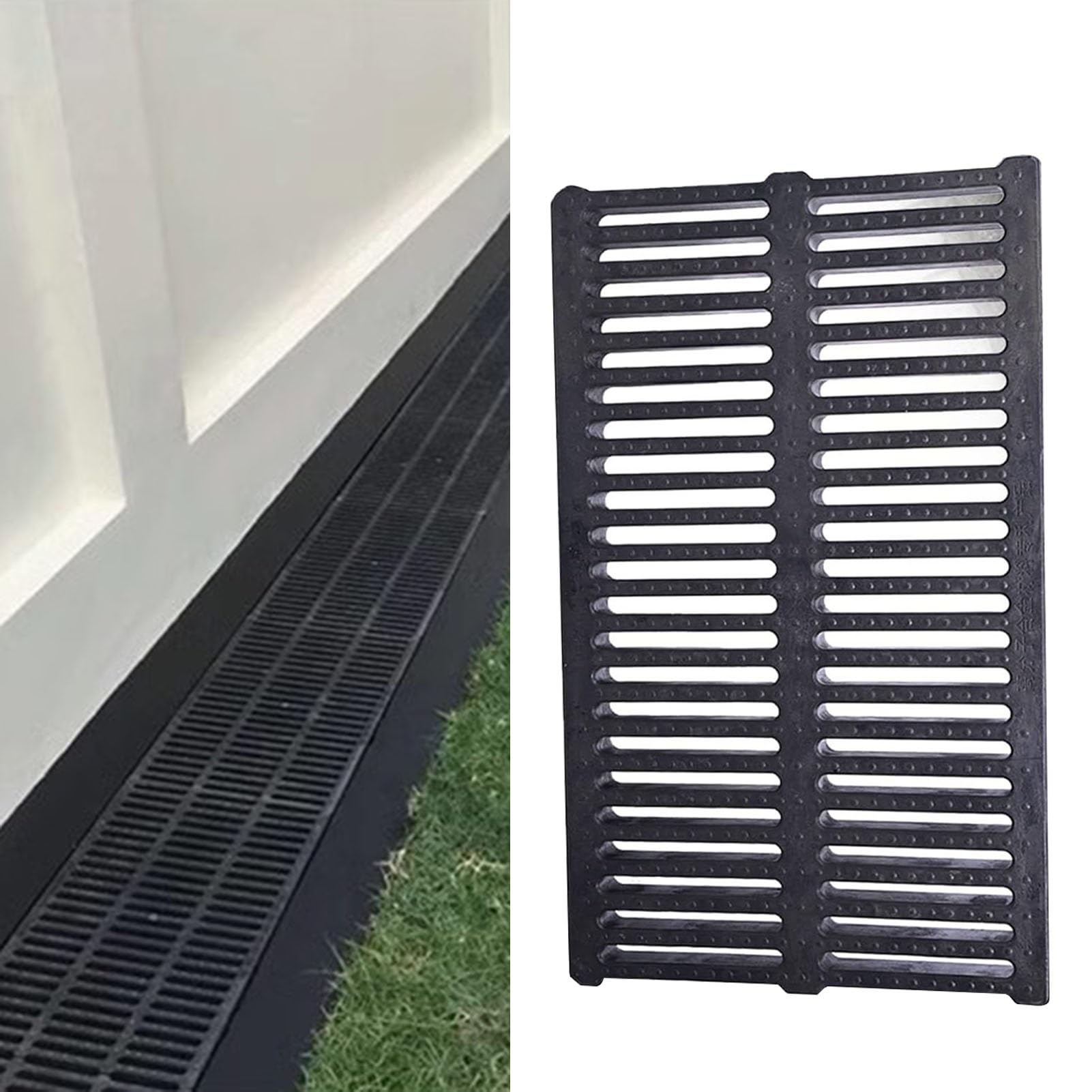 Ablaufgitter Aus Kunststoff - Robustes Drainagegitter Für Garten, Hof & Außenbereich