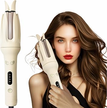 iFCOW Rotating Curling Iron, Automatic Hair Curler Fast Heating Automatic Curling Iron with 4 Adjustable Temps for Hair Styling