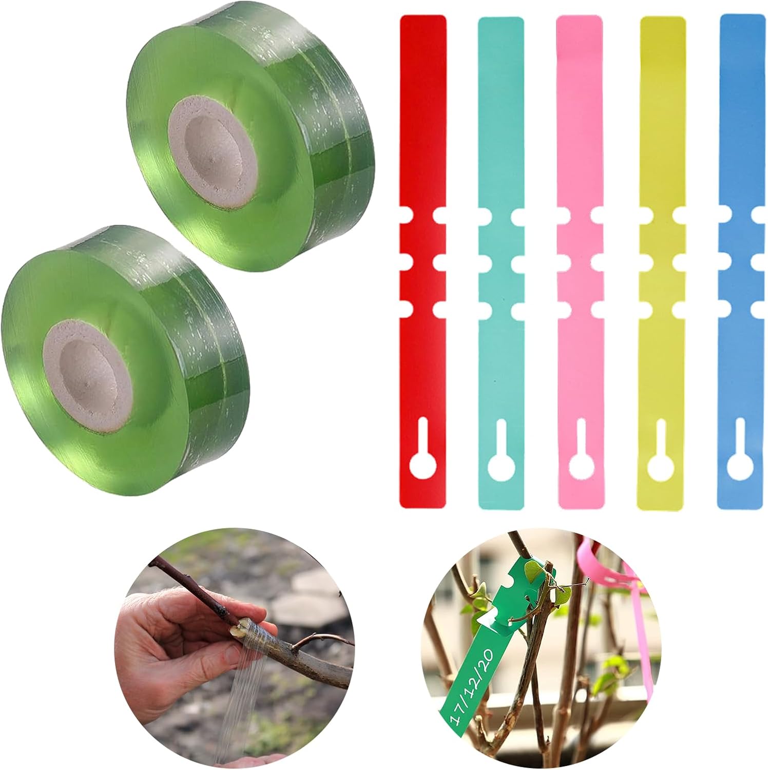 Pfropfband Transparent 3x120cm - Dehnbar, Selbstklebend, Biologisch Abbaubar