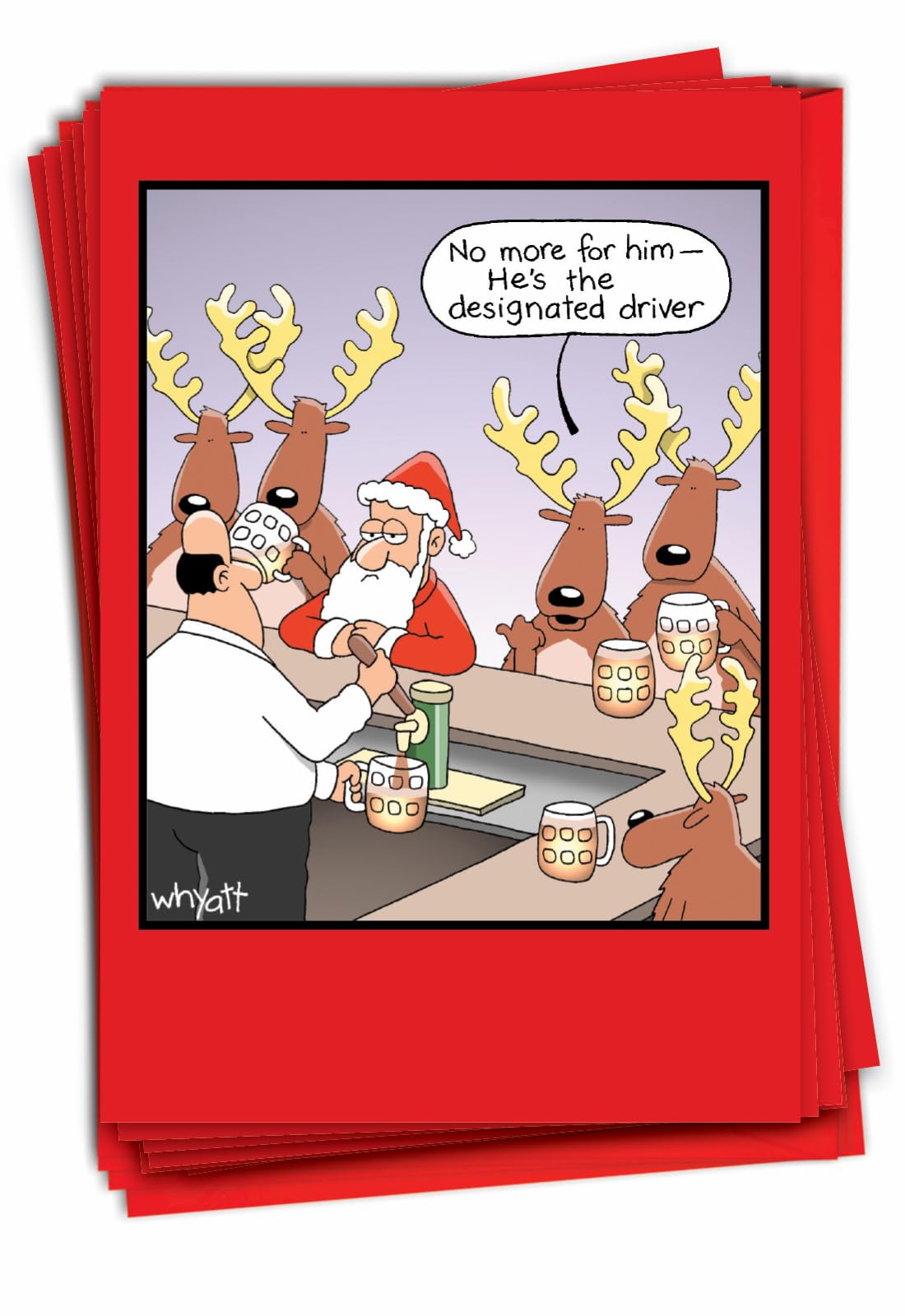 Amazon.com : NobleWorks - 12 Funny Cartoon Cards for Christmas - Holiday Humor, Boxed Stationery Notecard Set (1 Design, 12 Cards) - Designated Driver B1660 : Greeting Cards : Office Products amazon-com-nobleworks-12-funny-cartoon-cards-for-christmas-holiday-humor-boxed-stationery-notecard-set-1-design-12-cards-designated-driver-b1660-greeting-cards-office-products