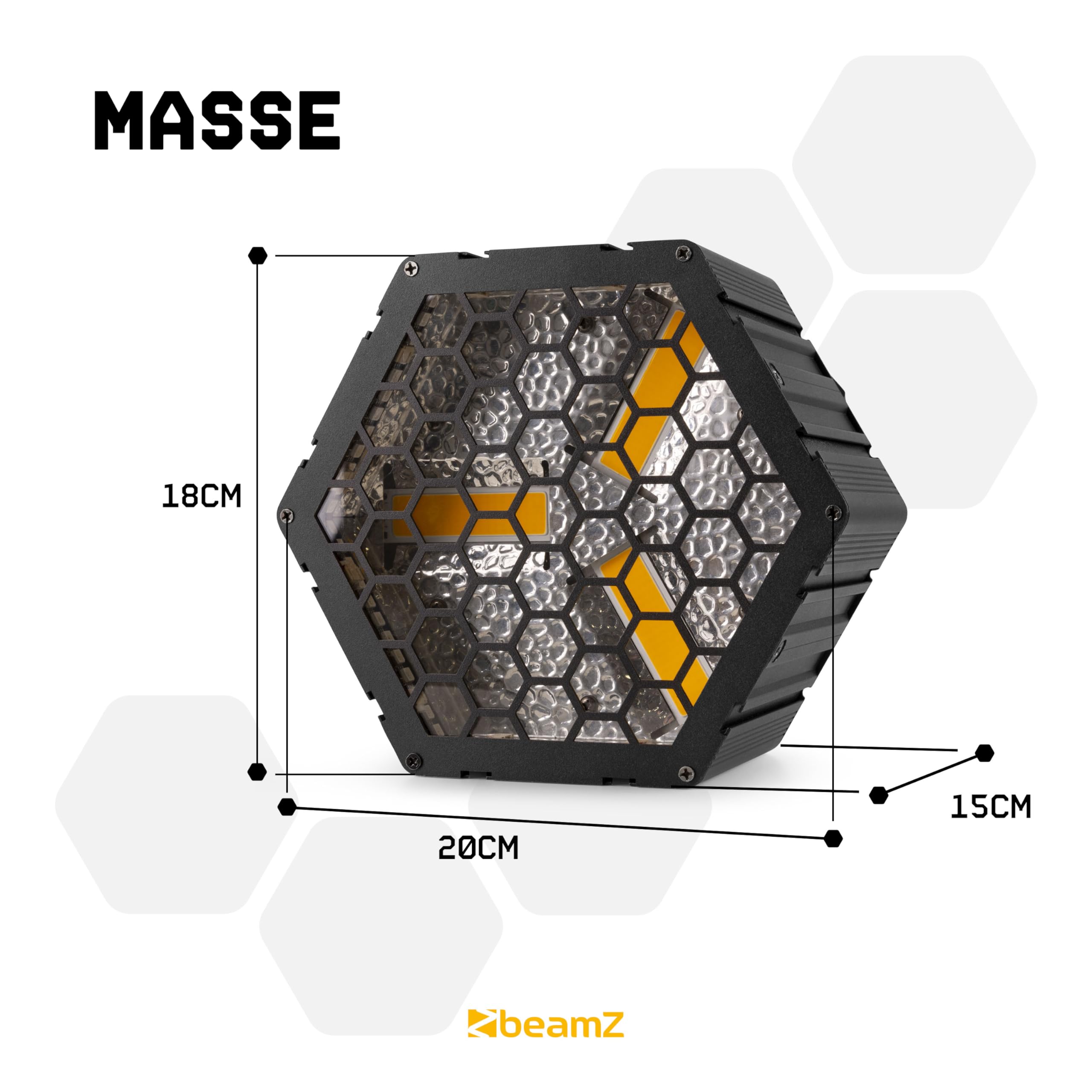 BeamZ RB90 6er Set Retro Stage Blinder 3 x 30 Watt LED Effektstrahler DMX Licht, 3-in-1 Bühnenlicht Deko DJ Lichtanlage Party, Lichtorgel Warmweiß, 72x RGB-SMD-LEDs, Stroboskop, Disco Beleuchtung