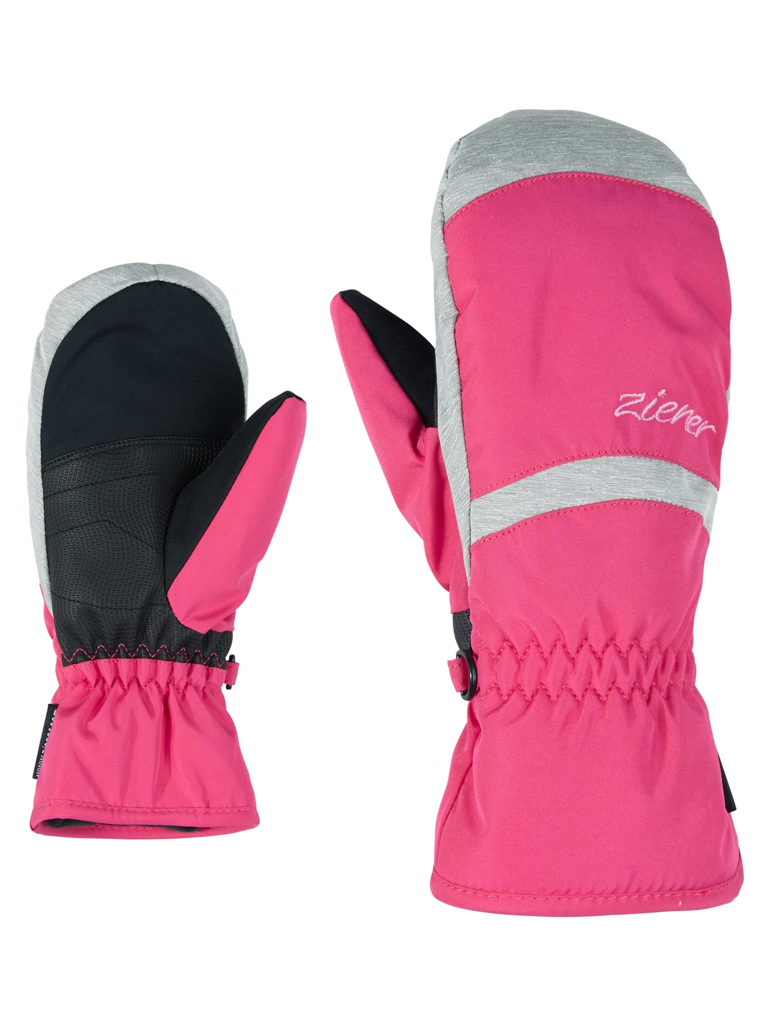 Ziener Lejanos AS Children's Ski Gloves/Winter Sports, Waterproof, Breathable, Pop Pink, 5 (M)