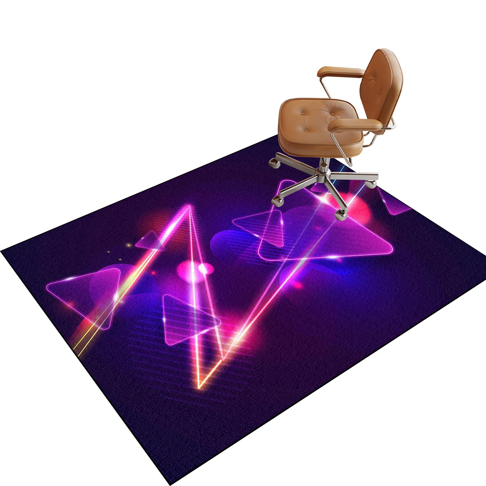 Heavy Duty Office Chair Mats for Hardwood Floor, Large Anti-Slip Desk Chair Mat for Carpet Floors, Gaming Computer Chair Rug for Home, Floor Protector Mat, Rolling Chair Glides Easily 140 x 160 cm